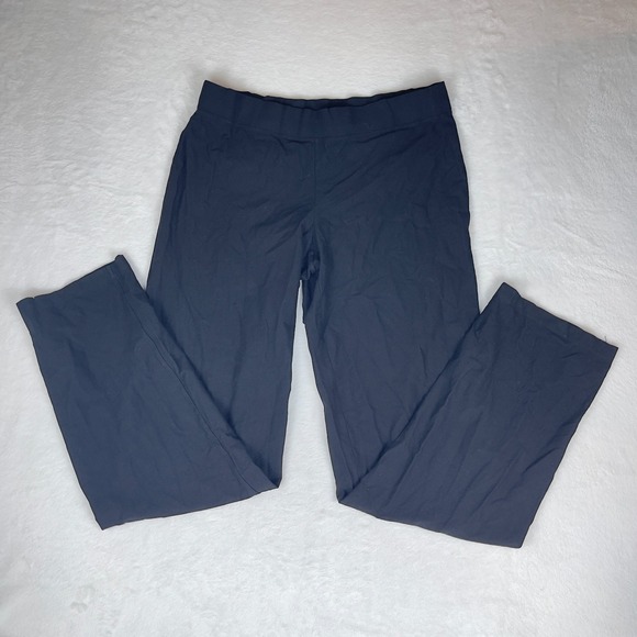 Eileen Fisher Ankle Pants Womens Medium Navy Stretch Regular Fit High Waisted - Picture 1 of 9